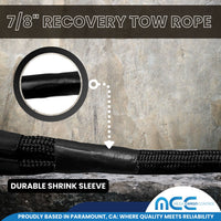 Load image into Gallery viewer, 7/8&quot; x 20ft &amp; 30ft Kinetic Recovery Tow Rope
