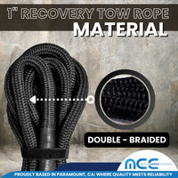 Load image into Gallery viewer, 1&quot; x 20ft &amp; 30ft Kinetic Recovery Tow Rope
