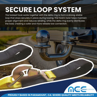 Load image into Gallery viewer, 2" Width Low Profile Axle Strap V-Assembly - 48" Long- USA Custom
