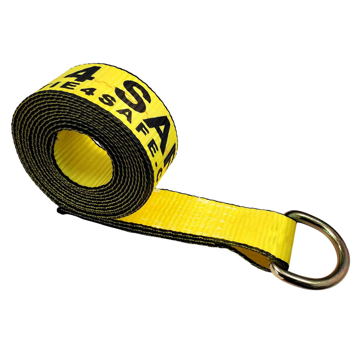 2" x 10' Wheel Lift Lasso Strap w/ D Ring