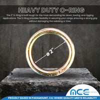 Load image into Gallery viewer, 2&quot; x 10&#39; Wheel Lift Lasso Strap w/ O Ring
