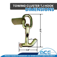 Load image into Gallery viewer, USA 2&quot; x 10&#39; TJ Combo Cluster Hook Auto Tie Down Straps
