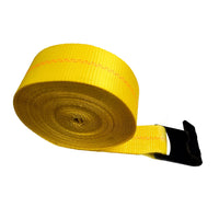 Load image into Gallery viewer, USA 3&quot; Winch Strap w/ Black Flat Hook
