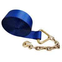 Load image into Gallery viewer, 3&quot; Winch Strap w/ Chain Extension - USA Custom Made
