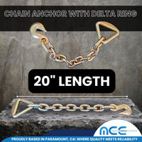 Load image into Gallery viewer, 3&quot; Winch Strap w/ Chain Extension - USA Custom Made
