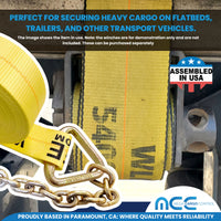 Load image into Gallery viewer, 3&quot; Winch Strap w/ Chain Extension - USA Custom Made
