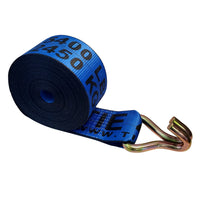 Load image into Gallery viewer, 4&quot; Winch Strap w/ Wire J Hook - USA Custom Made
