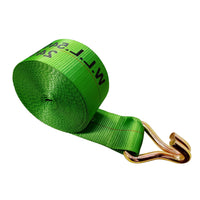 Load image into Gallery viewer, 4&quot; Winch Strap w/ Wire J Hook - USA Custom Made
