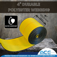 Load image into Gallery viewer, 4&quot; Winch Strap w/ Wire J Hook - USA Custom Made
