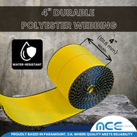 Load image into Gallery viewer, 4&quot; Winch Strap w/ Black Flat Hook
