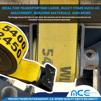 Load image into Gallery viewer, 4&quot; Winch Strap w/ Black Flat Hook
