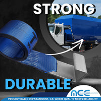 Load image into Gallery viewer, 4&quot; x 5&#39; Container Winch Strap for Roll Off The Truck
