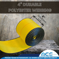 Load image into Gallery viewer, 4&quot; x 5&#39; Container Winch Strap for Roll Off The Truck
