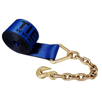 Load image into Gallery viewer, USA 4&quot; Winch Strap w/ Chain Extension
