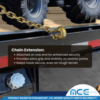 Load image into Gallery viewer, USA 4&quot; Winch Strap w/ Chain Extension
