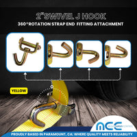 Load image into Gallery viewer, USA 2&quot; Replacement Over-Tire Straps w/ Standard Swivel Hook (Fits Cottrell Trailers)
