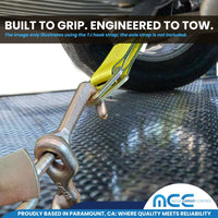 Load image into Gallery viewer, 2&quot; x 10&#39; Tie Down Strap w/ TJ Cluster Hook for Wrecker Tow Truck Auto Hauling
