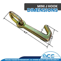 Load image into Gallery viewer, G70 2&quot; x 10&#39; Mini J Hook Towing Trailer Wrecker Tie Down Strap
