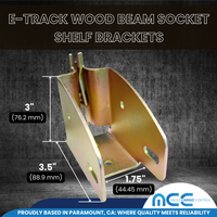 Load image into Gallery viewer, E Track Wood Beam Sockets Wood Holders Enclosed Trailers
