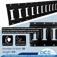 Load image into Gallery viewer, E-Track Kit - 24PC Premium E-Track Kit, 5' Rails, 8 O-Rings, 8 Rope Ties
