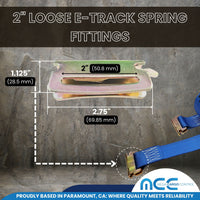 Load image into Gallery viewer, E-Track Kit - 24PC Premium E-Track Kit, 5' Rails, 8 O-Rings, 8 Rope Ties
