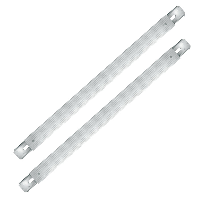 2 Pack Aluminum E-Track Decking Beam Semi-Trailer Load Lock Cargo Bar 91" - 101"