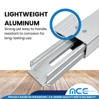 Load image into Gallery viewer, 2 Pack Aluminum E-Track Decking Beam Semi-Trailer Load Lock Cargo Bar 91&quot; - 101&quot;
