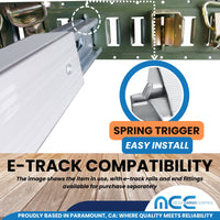 Load image into Gallery viewer, 2 Pack Aluminum E-Track Decking Beam Semi-Trailer Load Lock Cargo Bar 91&quot; - 101&quot;
