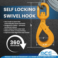 Load image into Gallery viewer, 3/8" x 50' 56' and 100' Wire Rope Winch Cable w/ Self Locking Hook
