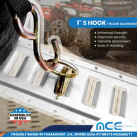 Load image into Gallery viewer, 1&quot; 3-Point Spare Tire Ratchet Y Straps
