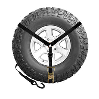 Load image into Gallery viewer, 1&quot; 3-Point Spare Tire Ratchet Y Straps
