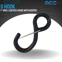 Load image into Gallery viewer, 1&quot; Vinyl Coated S Hook With Keeper

