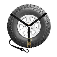Load image into Gallery viewer, 1&quot; 3-Point Spare Tire Ratchet Y Straps
