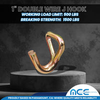 Load image into Gallery viewer, 1&quot; Double Wire J Hook
