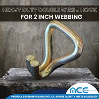 Load image into Gallery viewer, 2&quot; Double Wire J Hook - 3,333 lbs WLL
