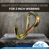 Load image into Gallery viewer, 2&quot; Double Wire J Hook -1,000 lbs WLL

