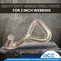 Load image into Gallery viewer, 2&quot; Single Wire J Hook for 2&quot; Webbing

