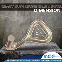 Load image into Gallery viewer, 2&quot; Single Wire J Hook for 2&quot; Webbing
