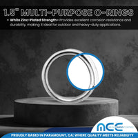Load image into Gallery viewer, 1.5&quot; Multi-Purpose O-Rings for DIY, Tie-Down Tent Straps, Crafts, Bag Repair
