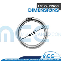 Load image into Gallery viewer, 1.5&quot; Multi-Purpose O-Rings for DIY, Tie-Down Tent Straps, Crafts, Bag Repair
