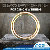 Load image into Gallery viewer, 2&quot; Heavy Duty O Ring - 10,000 lbs Breaking Strength, Round Ring
