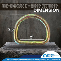 Load image into Gallery viewer, 2&quot; D-Ring 10,000 LBS Breaking Strength
