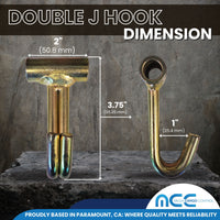 Load image into Gallery viewer, Double Wire J Hook
