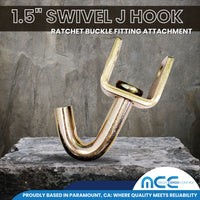 Load image into Gallery viewer, Swivel J Hook for 2&quot; Ratchets - 2,666 lbs WLL
