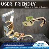 Load image into Gallery viewer, Swivel J Hook for 2&quot; Ratchets - 2,666 lbs WLL
