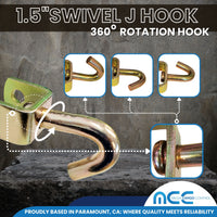 Load image into Gallery viewer, Swivel J Hook for 2&quot; Ratchets - 2,666 lbs WLL
