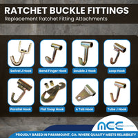 Load image into Gallery viewer, Swivel J Hook for 2&quot; Ratchets - 2,666 lbs WLL
