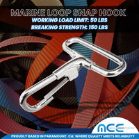 Load image into Gallery viewer, Metal Fixed Loop Snap Hook for 1&quot; Webbing
