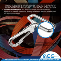 Load image into Gallery viewer, Metal Fixed Loop Snap Hook for 1&quot; Webbing
