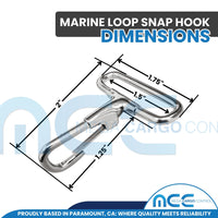 Load image into Gallery viewer, Metal Fixed Loop Snap Hook for 1&quot; Webbing
